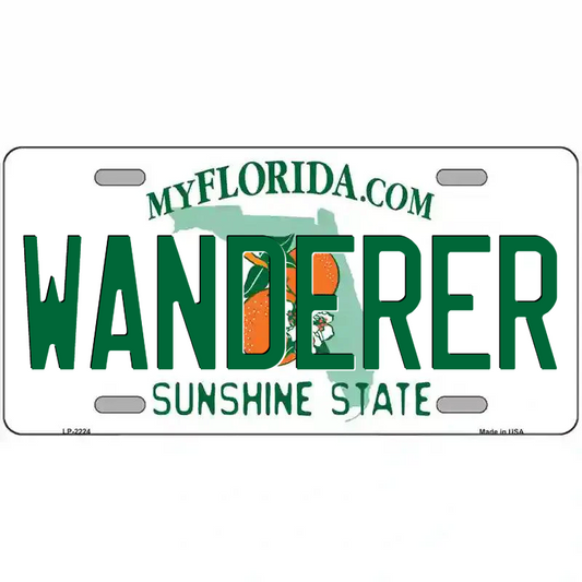 Wanderer Florida Metal Sign