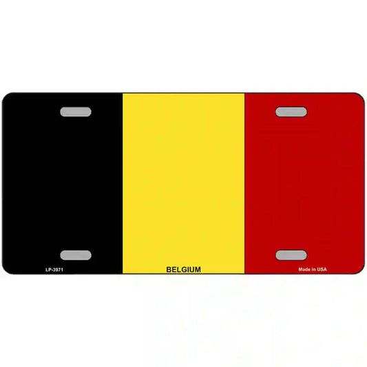 Belgium Flag Metal Sign