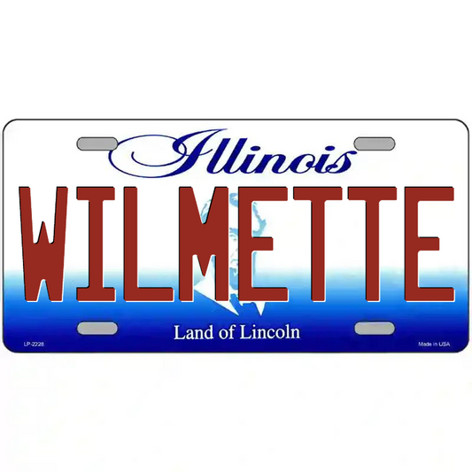 Wilmette Illinois Metal Sign