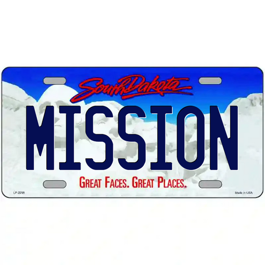 Mission South Dakota Metal Sign