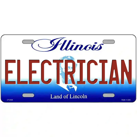 Electrician Illinois Metal Sign