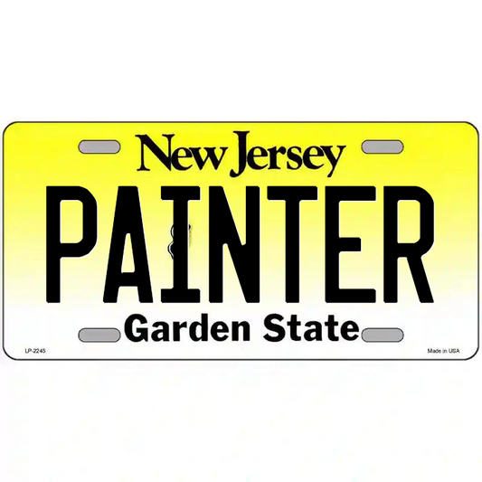 Painter New Jersey Metal Sign