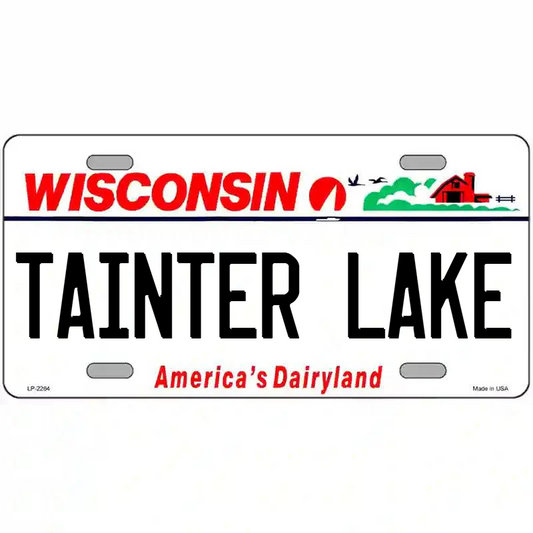 Tainter Lake Wisconsin Metal Sign