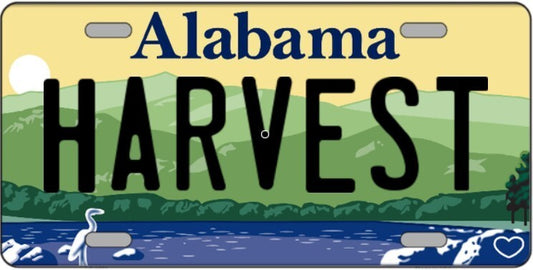 Harvest Alabama Metal Sign