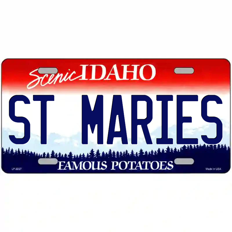 St Maries Idaho Metal Sign