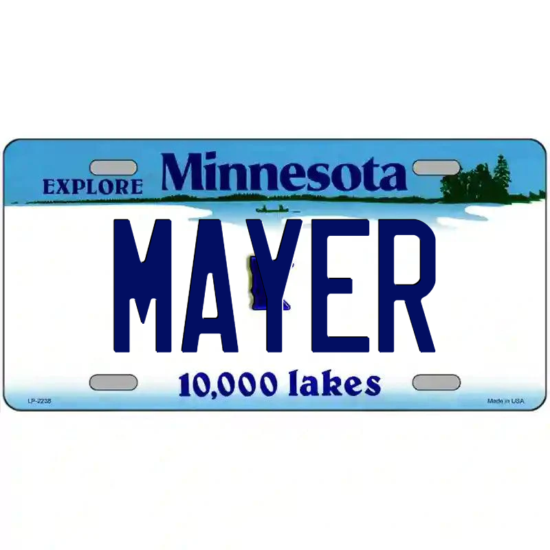 Mayer Minnesota Metal Sign