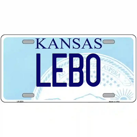 Lebo Kansas Metal Sign