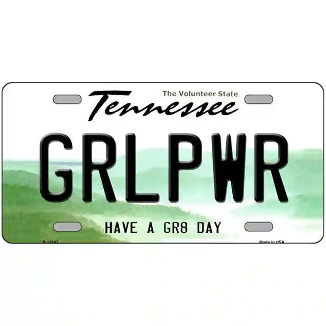 Girlpower Tennessee Metal Sign