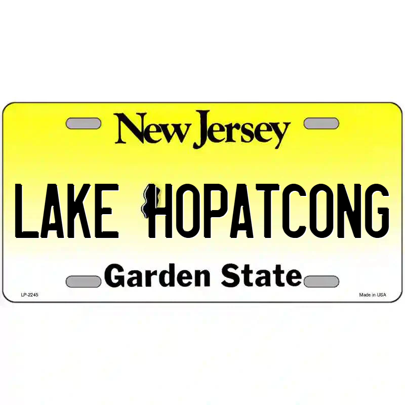 Lake Hopatcong New Jersey Metal Sign