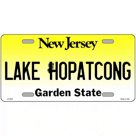 Lake Hopatcong New Jersey Metal Sign