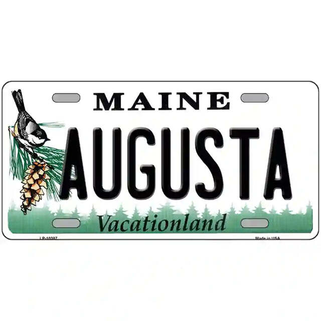 Augusta Maine Metal Sign
