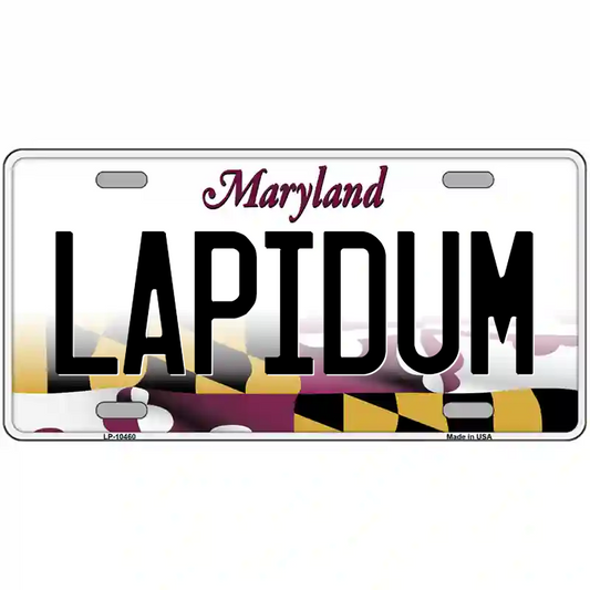 Lapidum Maryland Metal Sign