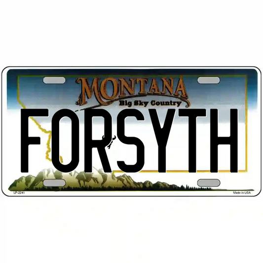 Forsyth Montana Metal Sign