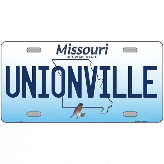 Unionville Missouri Metal Sign