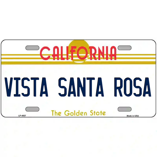 Vista Santa Rosa California Metal Sign