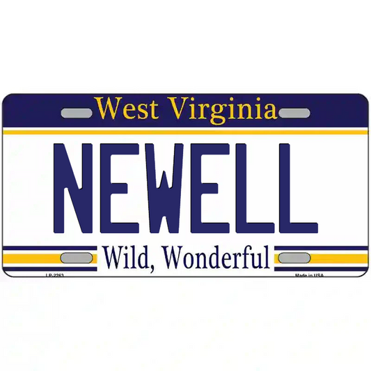 Newell West Virginia Metal Sign