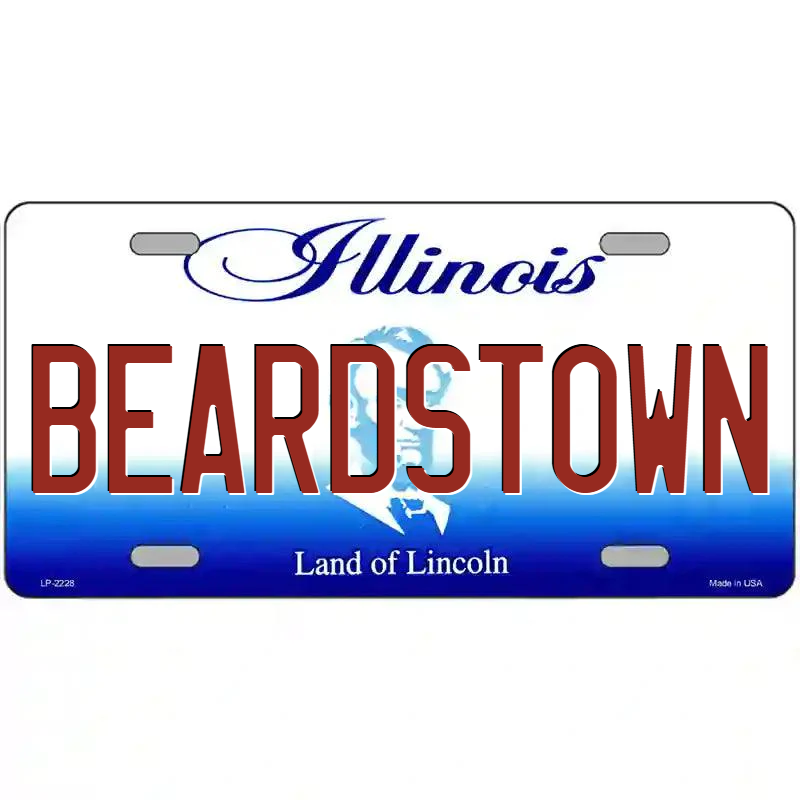 Beardstown Illinois Metal Sign