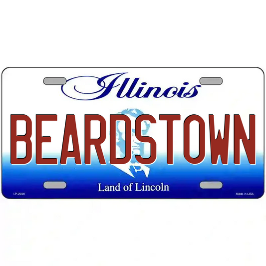 Beardstown Illinois Metal Sign