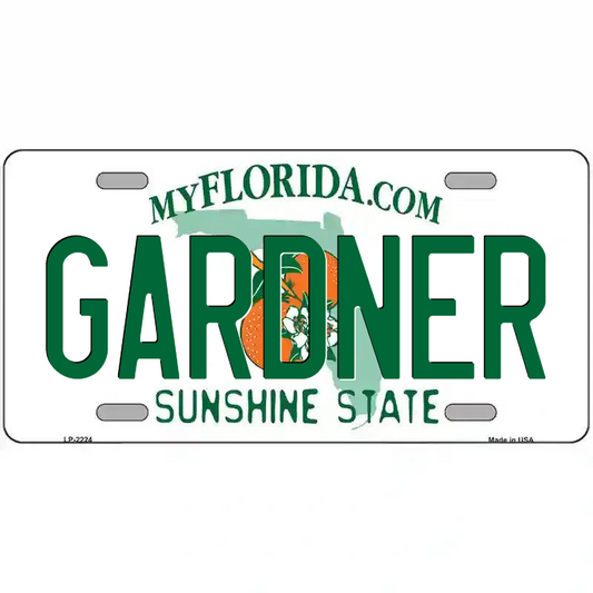Gardner Florida Metal Sign