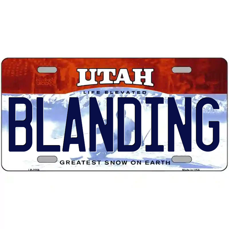 Blanding Utah Metal Sign