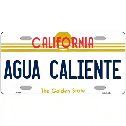 Agua Caliente California Metal Sign