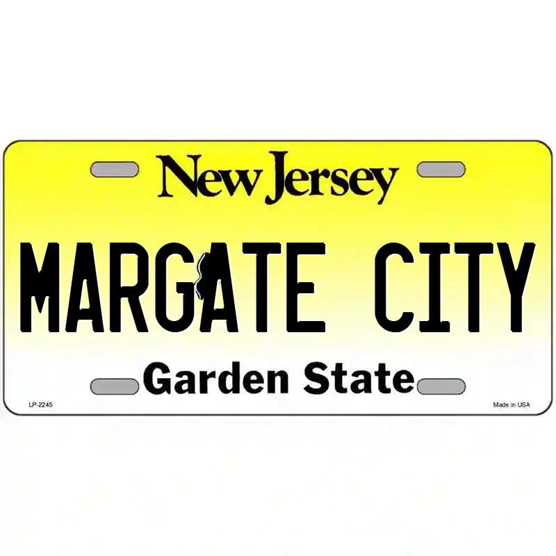 Margate City New Jersey Metal Sign