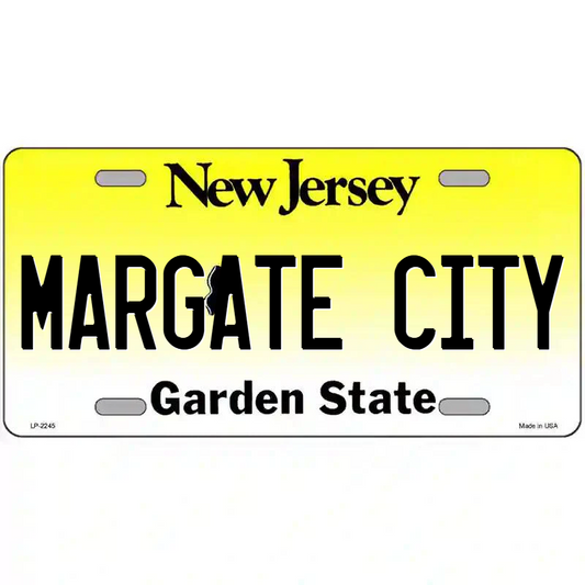 Margate City New Jersey Metal Sign