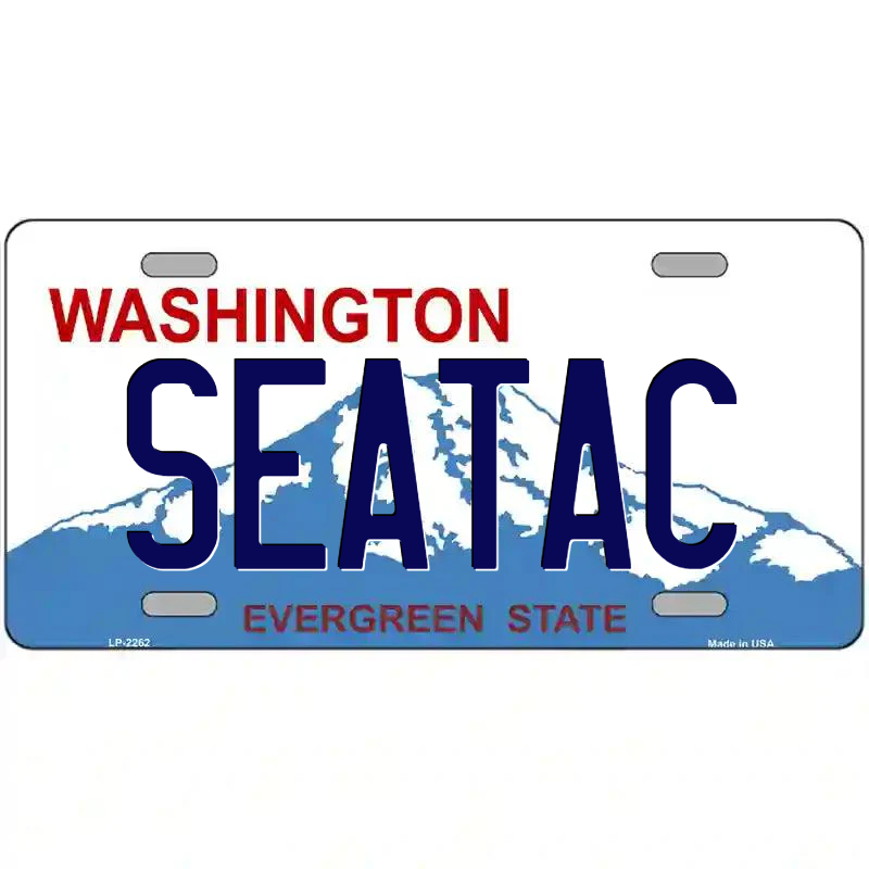 SeaTac Washington Metal Sign