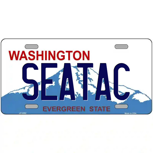 SeaTac Washington Metal Sign