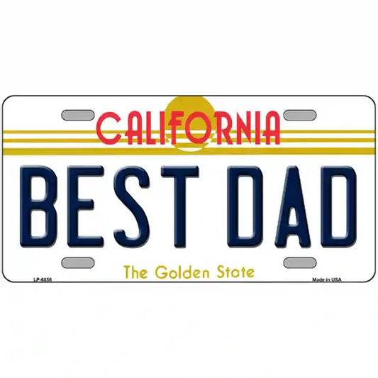 Best Dad California Metal Sign