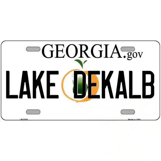 Lake DeKalb Georgia Metal Sign