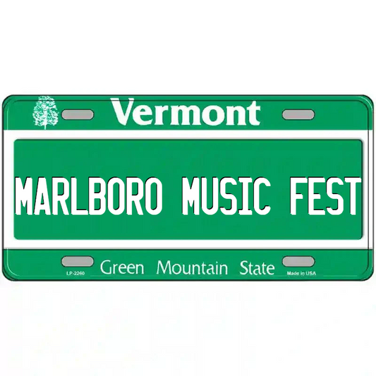Malboro Music Fest Vermont Metal Sign