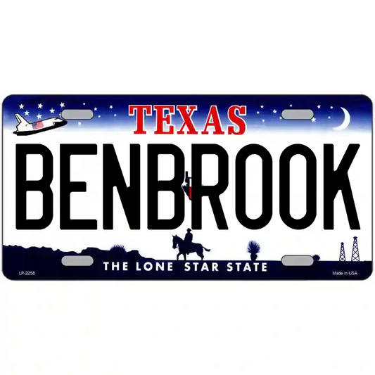 Benbrook Texas Metal Sign