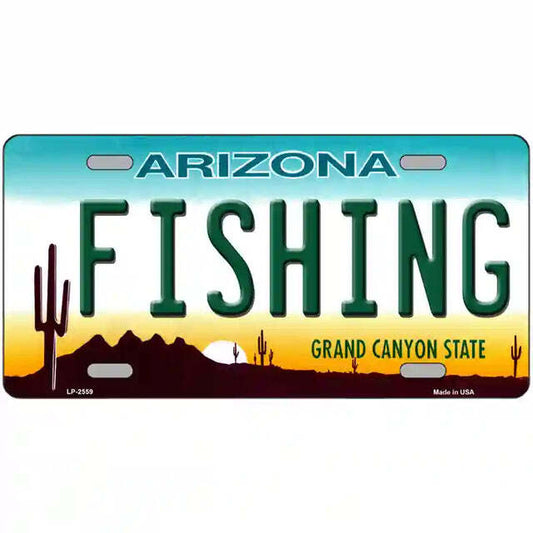 Fishing Arizona Metal Sign