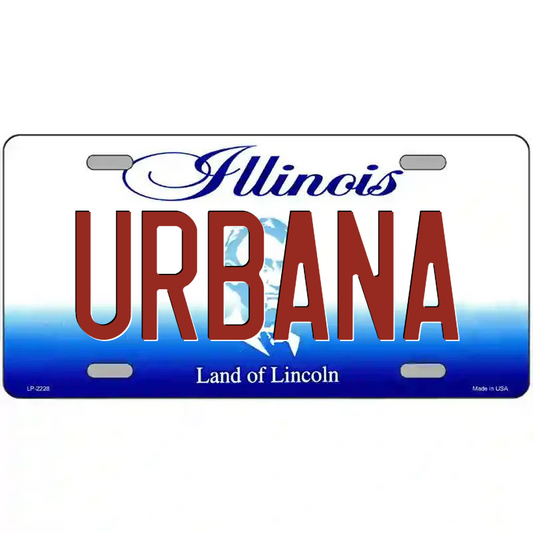 Urbana Illinois Metal Sign