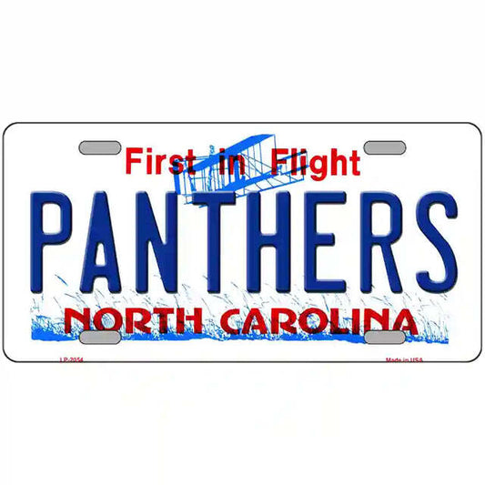 Panthers North Carolina Metal Sign