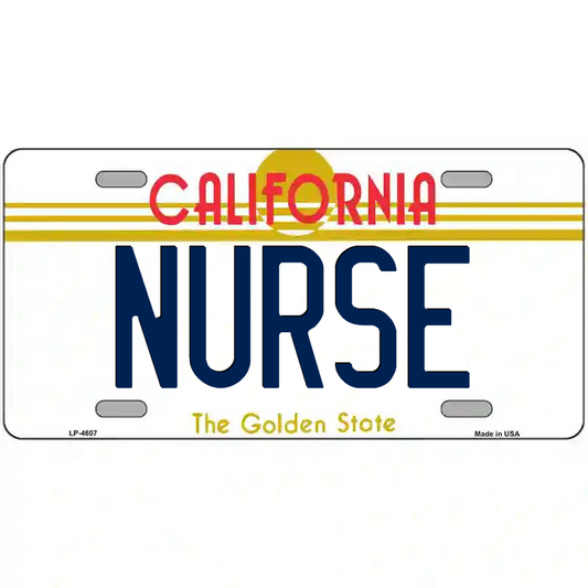 Nurse California Metal Sign