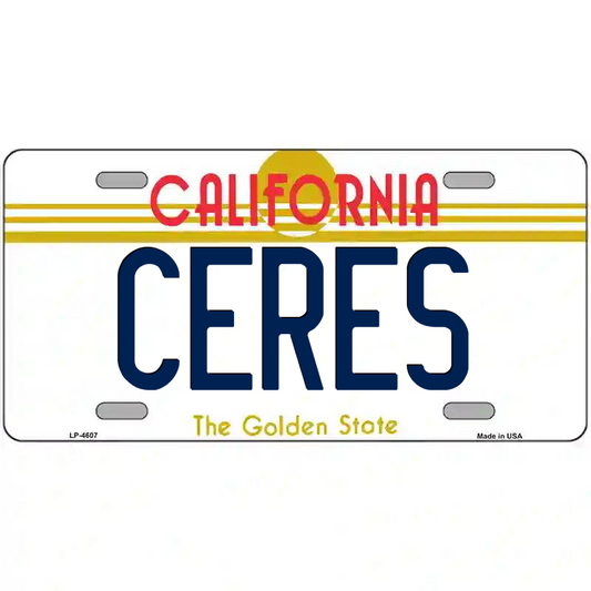 Ceres California Metal Sign