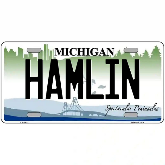 Hamlin Michigan Metal Sign