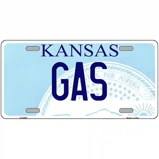 Gas Kansas Metal Sign