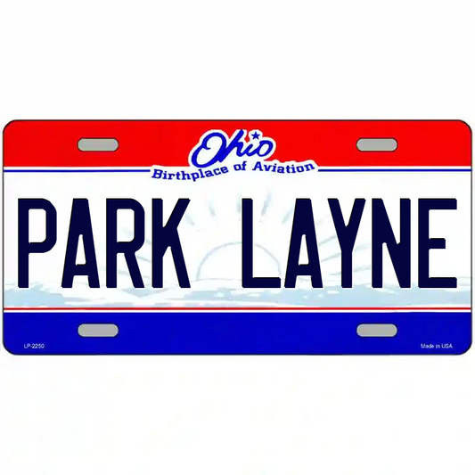 Park Layne Ohio Metal Sign