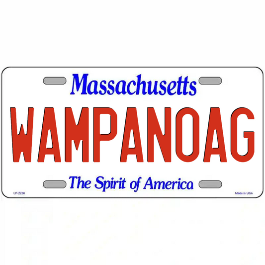 Wampanoag Massachusetts Metal Sign