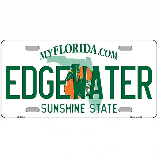 Edgewater Florida Metal Sign