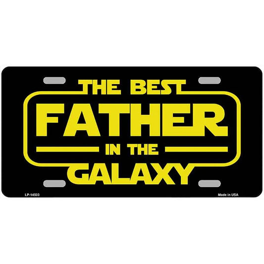 The Best Father in the Galaxy Metal Sign