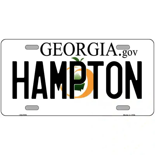 Hampton Georgia Metal Sign