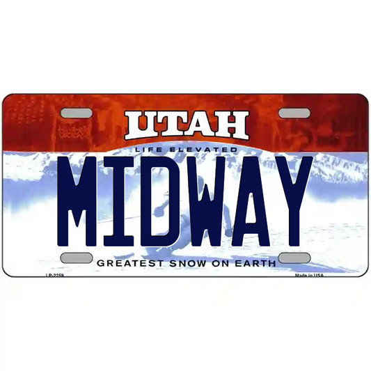 Midway Utah Metal Sign