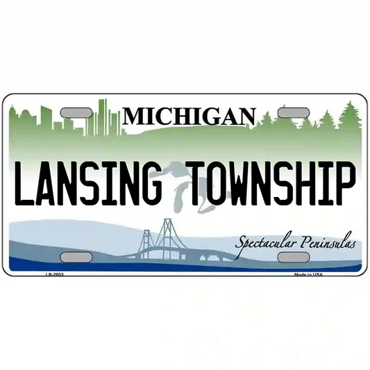 Lansing Township Michigan Metal Sign