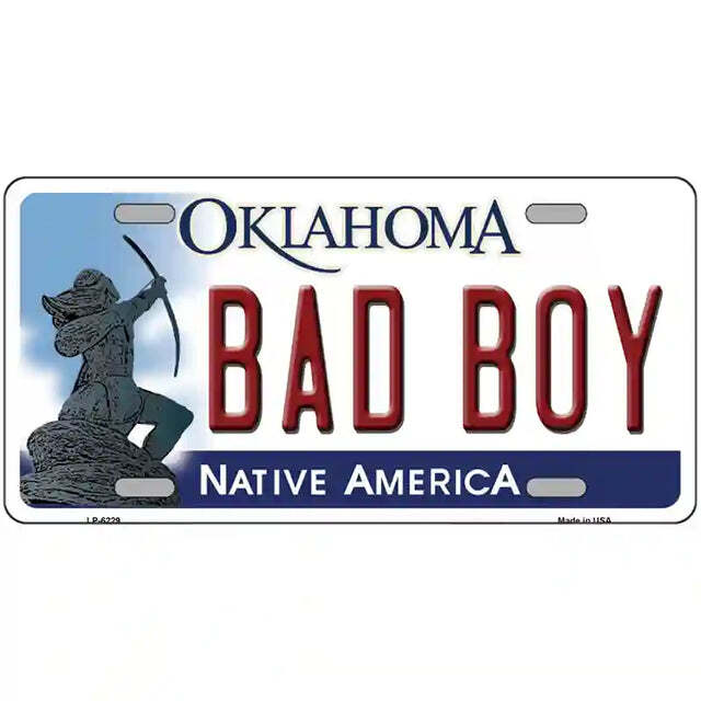 Bad Boy Oklahoma Metal Sign