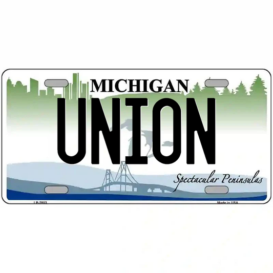 Union Michigan Metal Sign