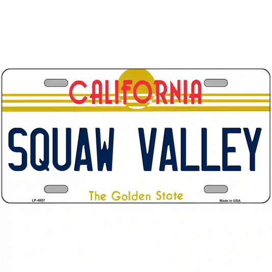 Squaw Valley California Metal Sign